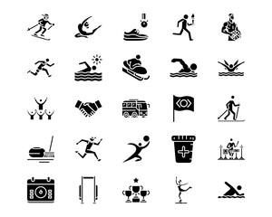 Olympics Line Vector Icons