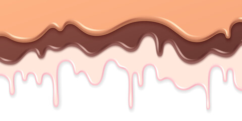 Fototapeta premium Ice Cream Drip