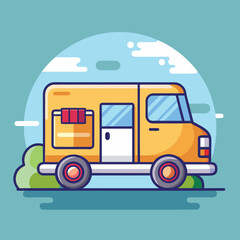Business Vector Delivery Truck
