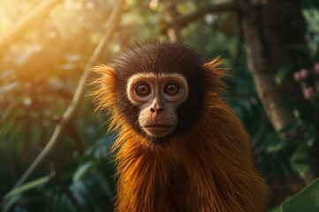 Estimating natural features with a marmoset monkey