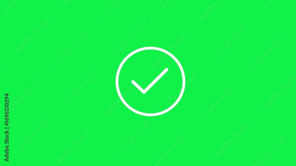 Poster upload icon with a white circle outline on a bright green background symbol arrow