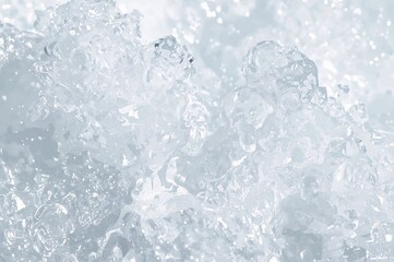 Obraz premium Soapy warm water for washing and cleansing with detergent, featuring foam bubbles and hygiene symbols in vector style.