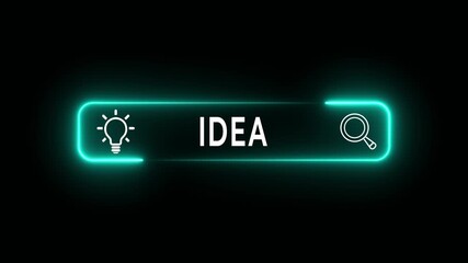 Idea generation concept on the transparent background. virtual help, artificial intelligence innovation, and digital communication tools for productivity and modern interaction. 4k video animation.