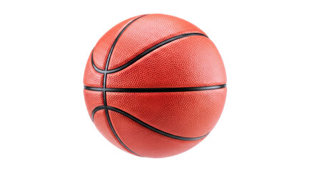 Fototapeta premium orange basketball highresolution 3d render for sports designs, isolated on transparent background