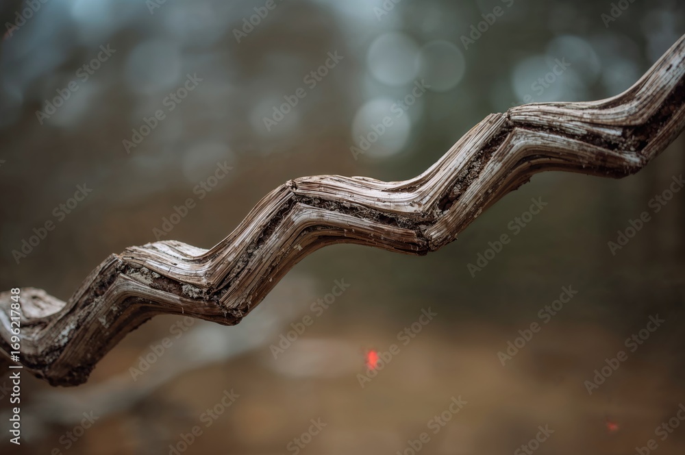 Poster tree branch with alternating rhythm or pattern