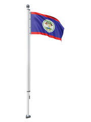 Belize_Flag_Pole_3DModel
