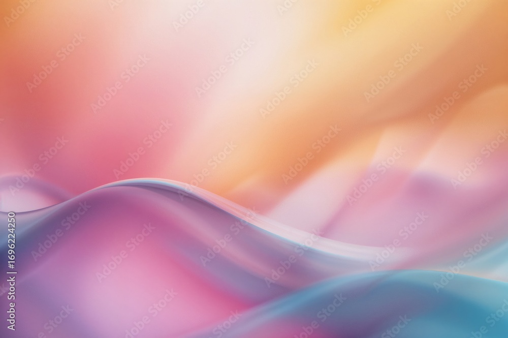 Poster blurred gradient with abstract wavy design