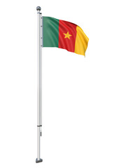 Cameroon_Flag_Pole_3DModel
