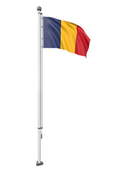 Chad_Flag_Pole_3DModel