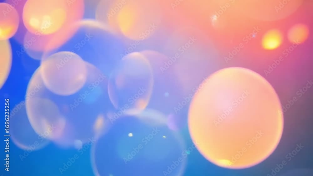 Poster an abstract background featuring colorful bokeh lights, creating a vibrant and dreamy atmosphere. id