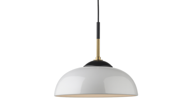 Elegant modern pendant light fixture with brass accents for stylish interiors