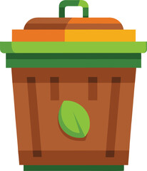 Compost bin illustration