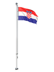 Croatia_Flag_Pole_3DModel