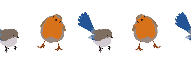 Bird con border. Bird feather silhouette symbol. Bird border isolated on a white background