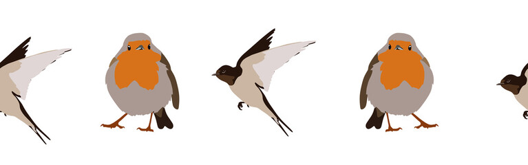 Bird con border. Bird feather silhouette symbol. Bird border isolated on a white background