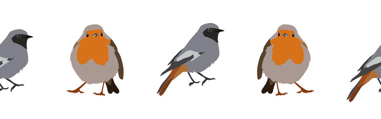 Bird con border. Bird feather silhouette symbol. Bird border isolated on a white background