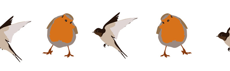 Bird con border. Bird feather silhouette symbol. Bird border isolated on a white background