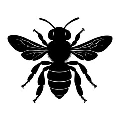 A orchid bee silhouette vector style