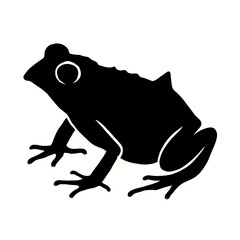 A toad silhouette vector style