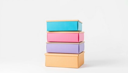 Colorful Stack of Gift Boxes for Special Occasions