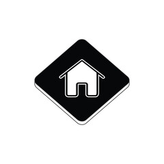 : home icon vector black.