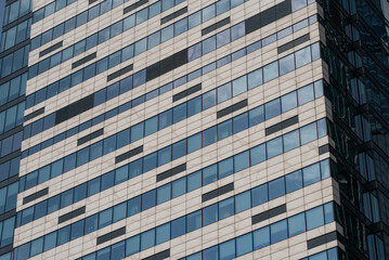 blue wall business buildings architectural background