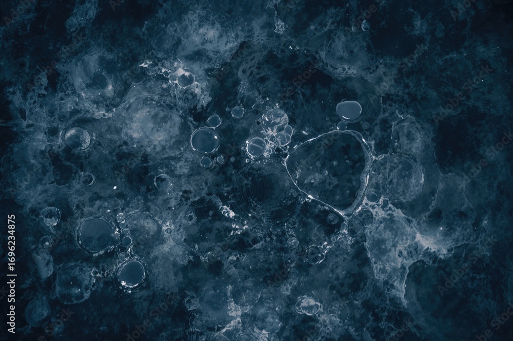 Poster aerial perspective of a lake featuring a tunnel-shaped formation. abstract drinks in the backdrop wi