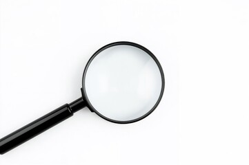 A basic magnifier on a plain white surface