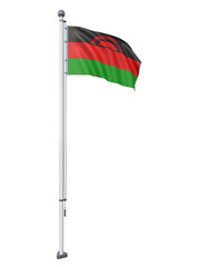 Malawi_Flag_Pole_3DModel