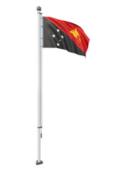 Papua_New_Guinea_Flag_Pole_3DModel