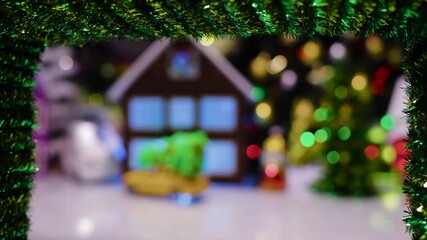 A half-washed-out village in the middle of a green wreath