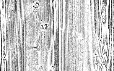 Distressed wood grain texture black and white vector background vintage pattern