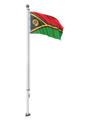 Vanuatu_Flag_Pole_3DModel