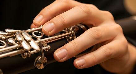 musician playing clarinet woodwind instrument art music