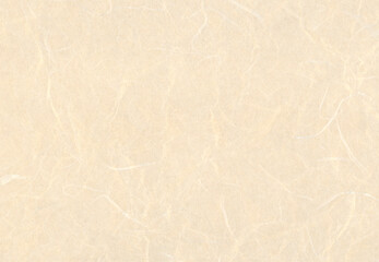 Beige Japanese paper texture background with natural fibers