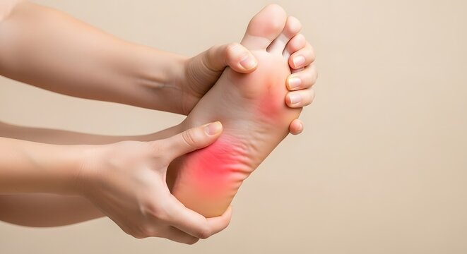 Man Suffering from Severe Foot Pain and Heel Problem