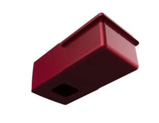 Red Diesel Engine Part: Isolated High-Res Automotive Component. Chrome Fuel Cap, White Fluid Reservoir, Red Dipstick. Vital for Fluid Level Checks, Engine Maintenance, and Vehicle Repair Applications.