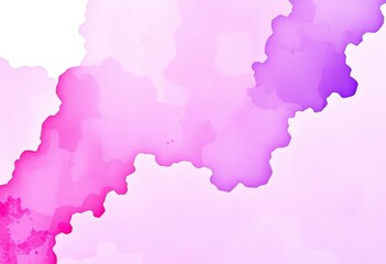 Obraz premium Abstract purple watercolor wash background, paper cut-out style, low angle view, retro, design