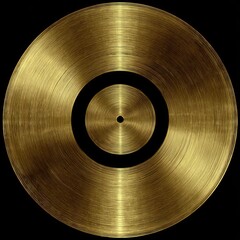 Golden concentric circles shimmer against a dark background, radiating a luxurious metallic glow