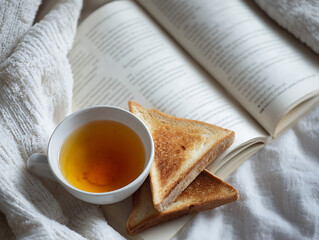 tea and toast simple cozy meal