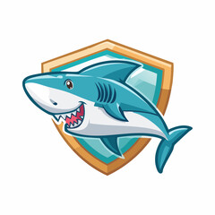 shark mascot esport logo gaming