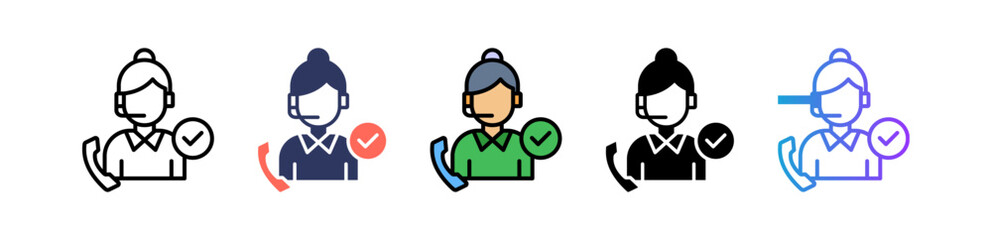 Customer Service multiple icon