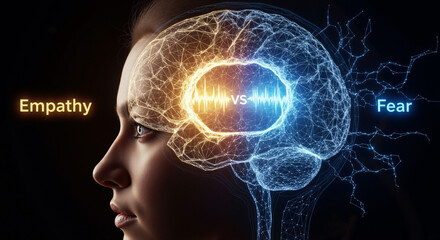Brain Contrast: Empathy vs Fear