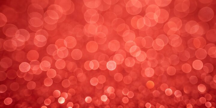 Abstract soft focus vibrant red bokeh lights blurred texture background overlay gentle glow atmospheric