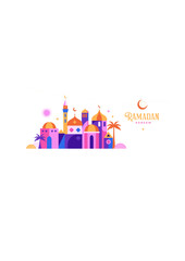Geometric style colorful islamic ramadan kareem.ai