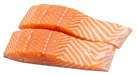 Isolated Salmon Filets