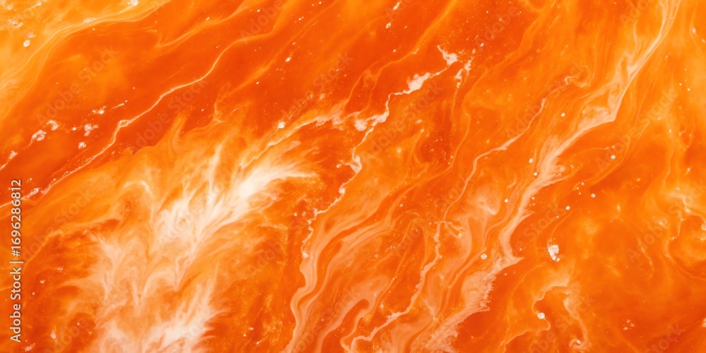 Poster abstract fiery orange and yellow swirls vibrant textured pattern dynamic energy flow background