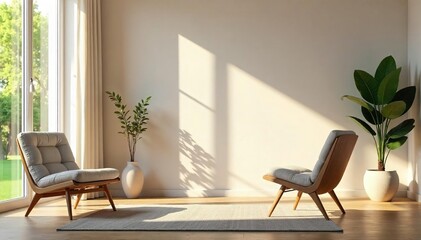 Serene, sunlit mediation room Peaceful atmosphere, ideal for conflict resolution and inner peace Neutral decor promotes calm and focus for productive sessions , light, rejuvenation, greenery