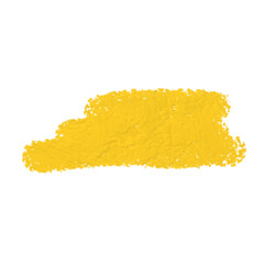 Grunge Texture Brush Stroke Yellow Isolated Graphic Element
