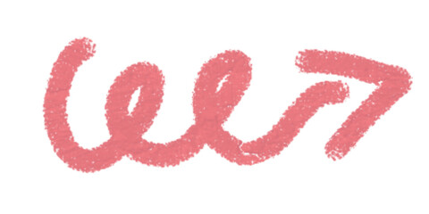 Grunge Crayon Style Scribble Shape Graphic Element Brush Stroke Design PNG